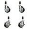 Service Caster 4 Inch 316SS Black Poly Swivel 1-5/8 Inch Expanding Stem Caster Brake SCC, 2PK SS316EX20S414-PPUB-BLK-2-TLB-2-158 - alternate 5